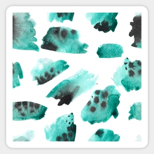 watercolor polka dots seamless pattern Sticker